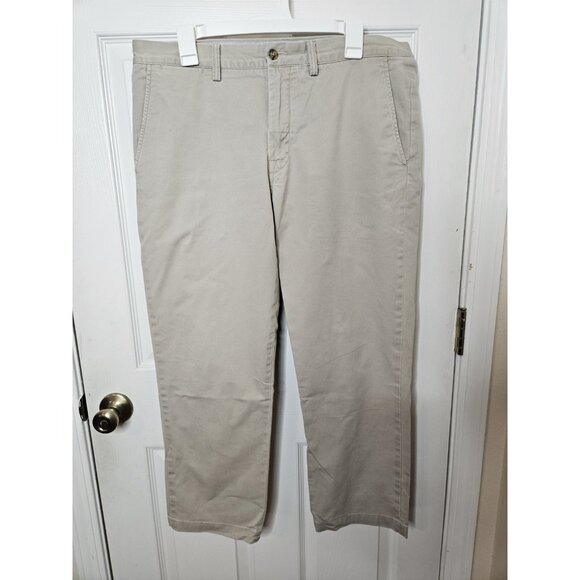 Polo Ralph Lauren Chino Pants Mens 35x30 Beige Cotton Straight Leg - Picture 1 of 8